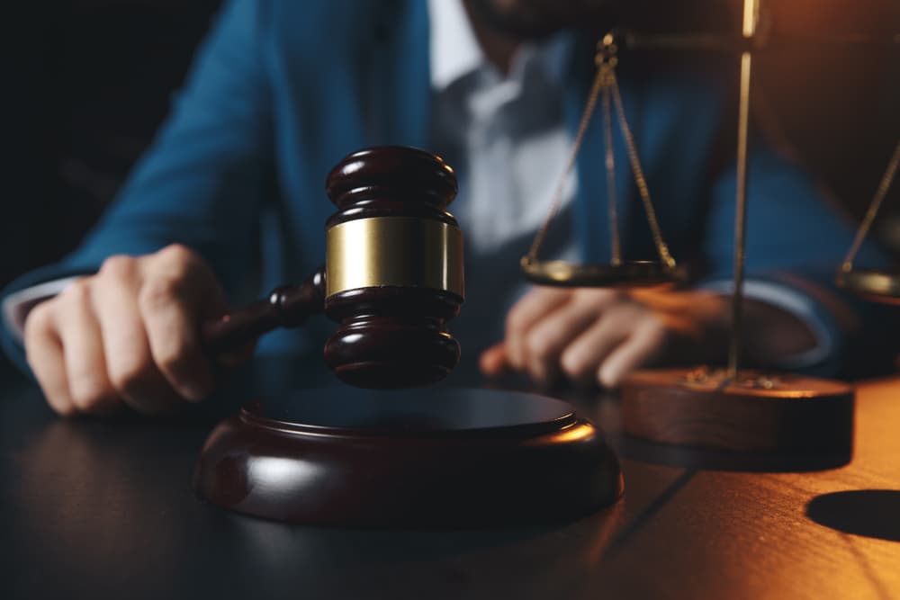 Probate Attorney with judge's gavel in hand